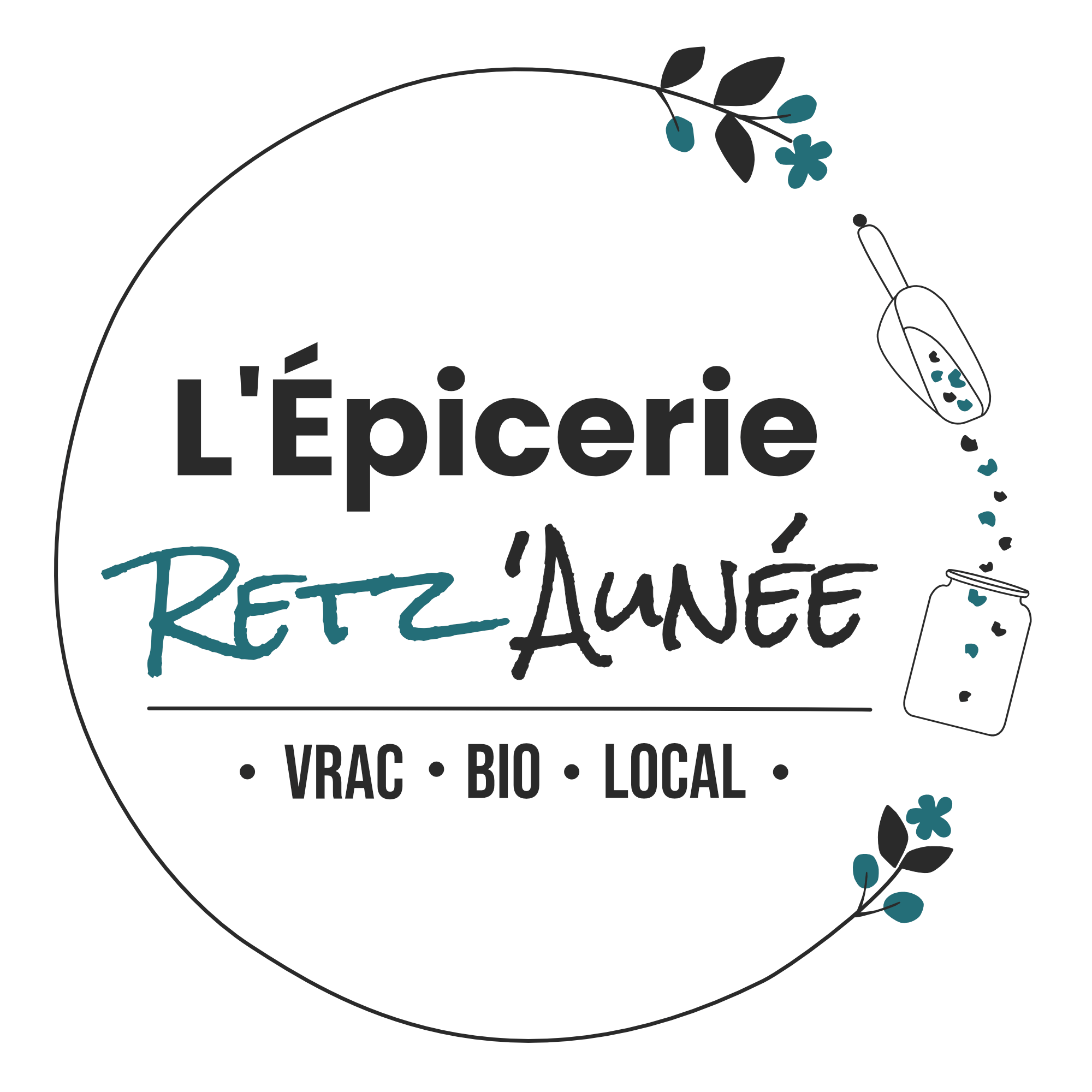 Nouveau logo Retz'Aunée blanc_Vrac bio local