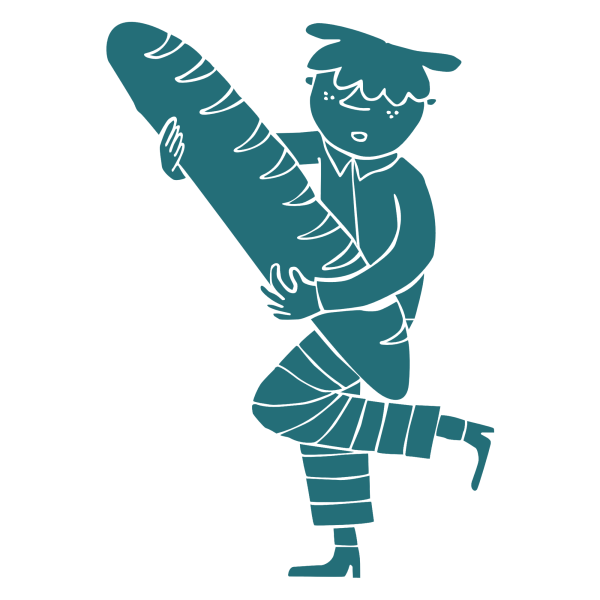 Illustration de Gaby pain no background